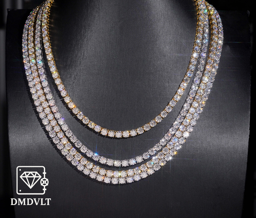 5mm VVS Lab Stone Tennis Bracelet and Chain (6"- 24")