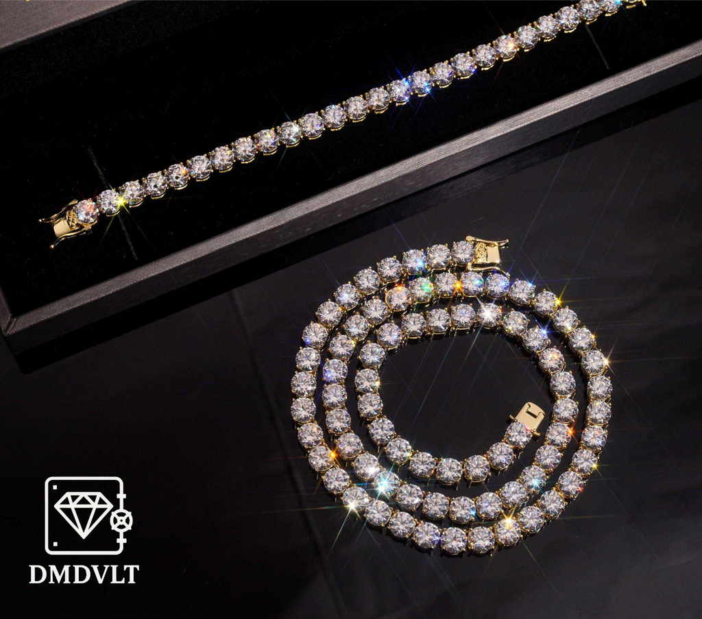 6.5mm VVS Lab Stone Tennis Bracelet and Chain (6"- 24")