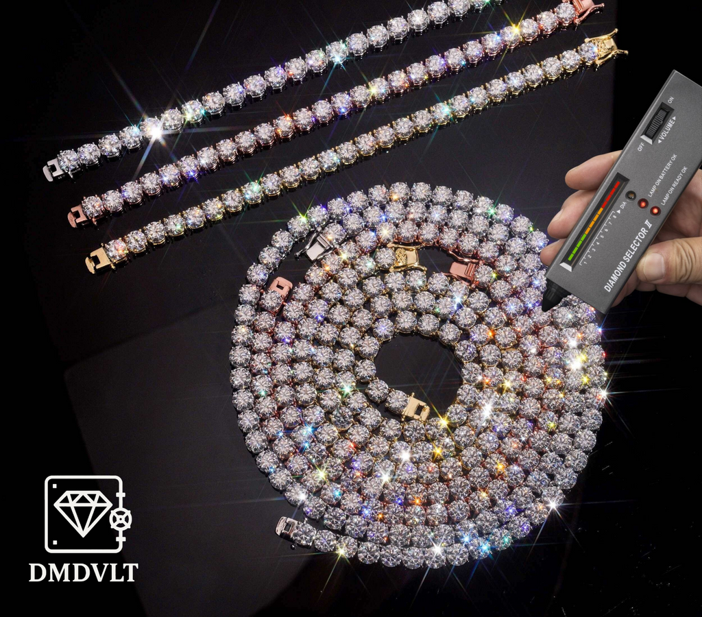 6.5mm VVS Lab Stone Tennis Bracelet and Chain (6"- 24")