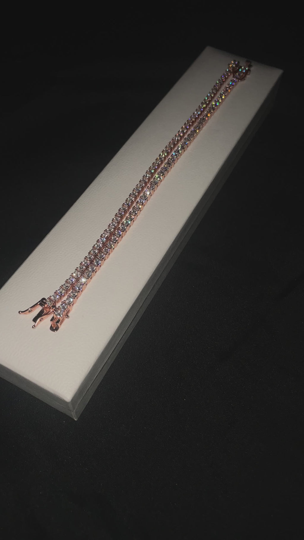 3mm VVS Lab Stone Tennis Bracelet and Chain (6"- 24")